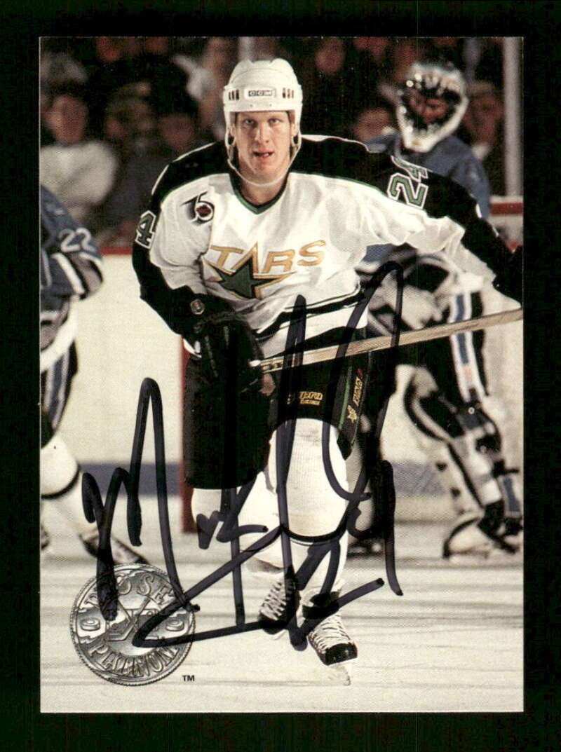 1991-92 Pro Set Platinum 58 Mark Tinordi signed auto autograph  tough MZ bxcp59