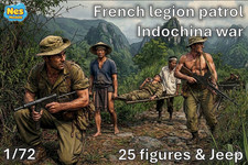 1/72 20mm French legion Patrol (25 figures & jeep)