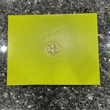 Tory Burch Green Kira Sport Logo Sandal Shoe Cloth Bag Empty Box "13x10x5"