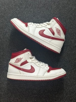 Nike Jordan 1 Mid 42 Reverse Chicago White Red