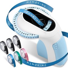 Embossing Label Maker E975 3D Embossing Label Printer Machine with 6 Rolls6338
