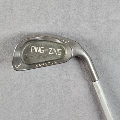 PING ZING Silver Dot 3 Iron RH 4 Degrees Upright Graphite Shaft
