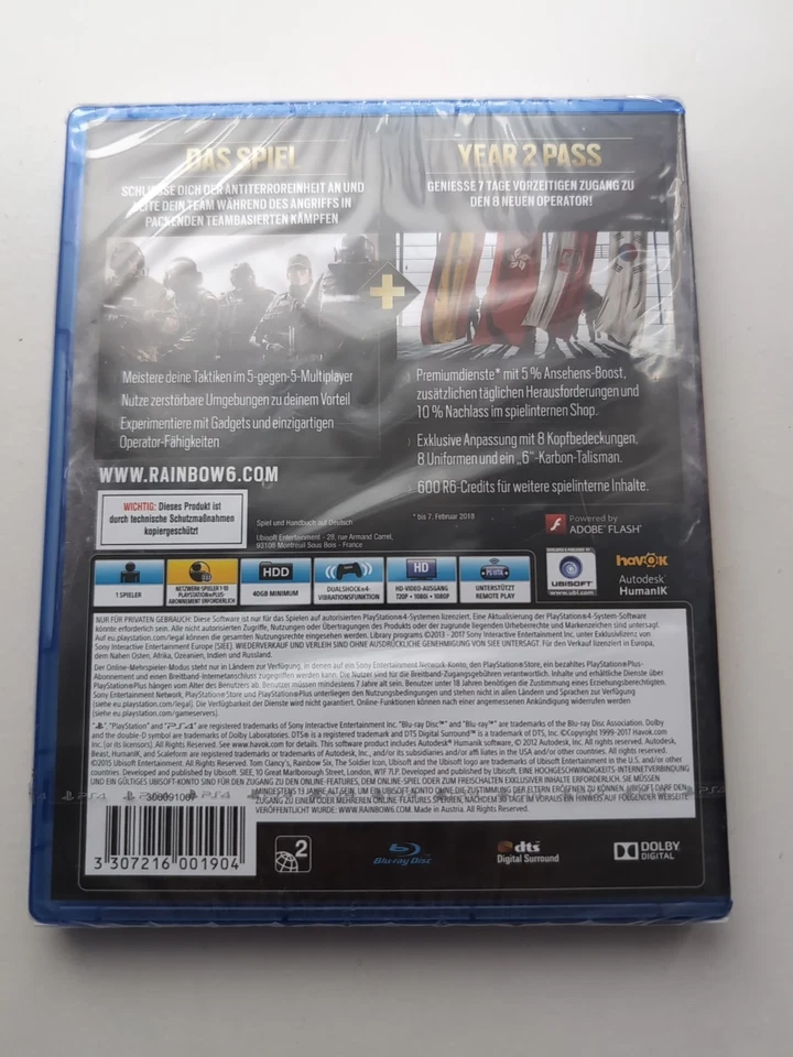 Tom Clancy's Rainbow Six: Siege Year 2 Gold Edition Playstation 4 PS4 Neu OVP - Bild 3 von 4