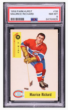1958 Parkhurst Maurice Richard #38 PSA 8 NM MT