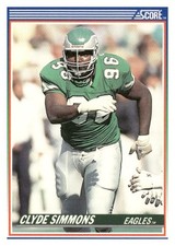 1990 Score #106 Clyde Simmons Philadelphia Eagles Score