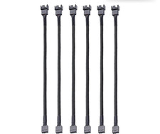 6PCS 4-Pin PWM Fan Extension Cable 26cm Male to Female PC Power Connector