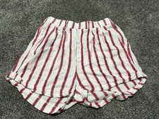 Damskie białe paski Szorty Casual Rozmiar Small Love Tree