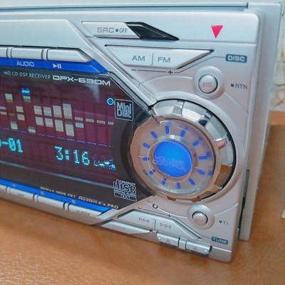KENWOOD DPX-630M オーディオ KENWOOD DPX-630M 2DIN CD MD Car Audio DSP Sounds Head Unit Tested