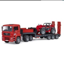 Bruder MAN TGA Tieflader mit Manitou