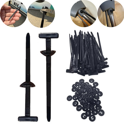 100 PCS Nylon Universal Cable Tie Buckle，Heavy Duty Self-Locking Zip Ties Holder