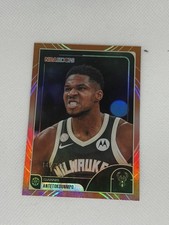 2025-26 Topps NBA Hoops Giannis Antetokounmpo Red Orange Rainbow Foil /249