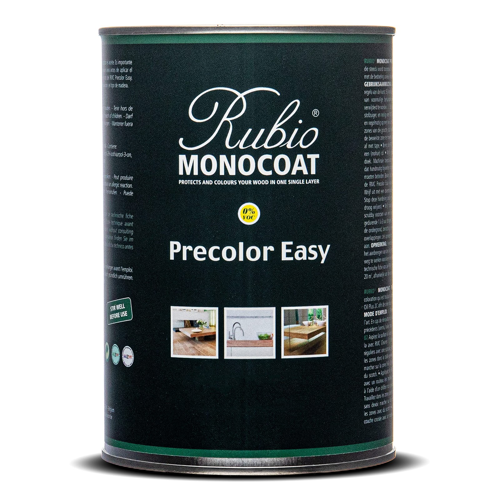 Rubio Monocoat Precolor Easy Indoor Wood Stain Pre-Treatment 1L - Intense Black