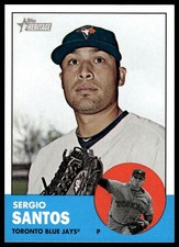 2012 Topps Heritage #66 Sergio Santos Toronto Blue Jays NM+