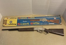 Vintage Hubley "WINCHESTER 73" Red Star Scout Rifle Cap Gun 36" in Original Box