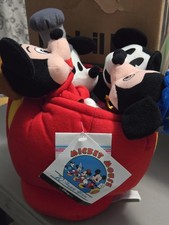 The Disney Store 70th Anniversary Mickey Mouse Bean Bag Set 4 Mickeys