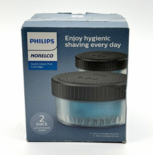Philips Norelco Quick Clean Pod Cleaning Cartridges 2 Pack CC12/52 New