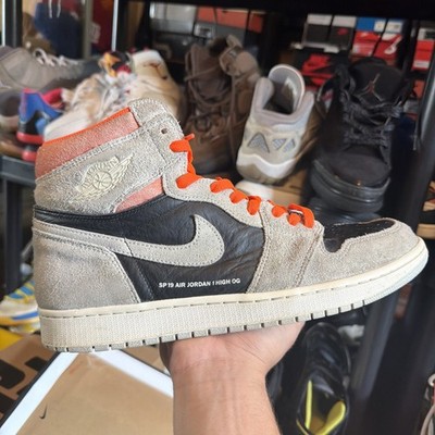 Nike Air Jordan 1 Men's Size 13 Neutral Grey Hyper Crimson Sneakers WITH BOX  