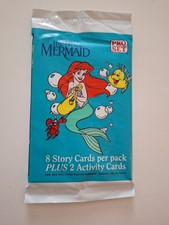 1 Pack The Little Mermaid Vintage Trading Cards 1991 Pro Set Disney - New Sealed