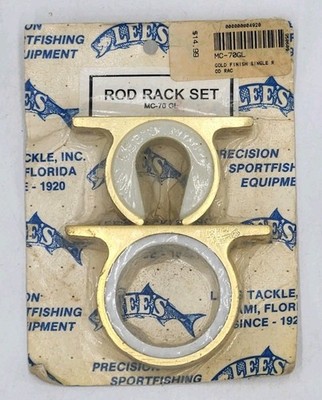 Lee's Single Rod Rack Set - Bright Gold Finish MC-70GL Fishing 