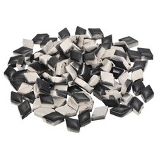 200g Ceramic Mosaic Tiles Bulk Rhombic Black Ceramic Tiles