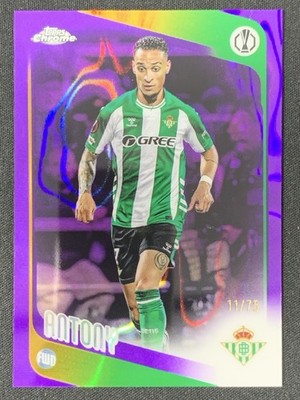 Antony 2025-26 Topps Chrome UCC Purple Lava Refractor Base /75 #13