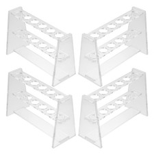 4 PCS Tube Holder Organizer Test Vial Display Rack for Laboratory