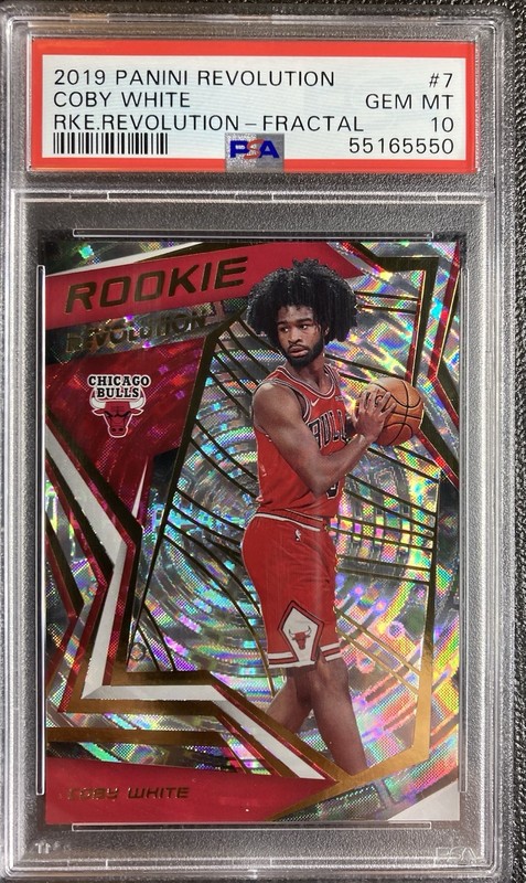 2019 Panini Revolution COBY WHITE #7 Rookie Revolution Fractal PSA 10 GEM MINT