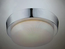 Golden Lighting Maddox Collection 1-Light Chrome Flush Mount 27009MPCH