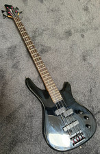 Stagg 4 String Electric Bass Guitar – Black body