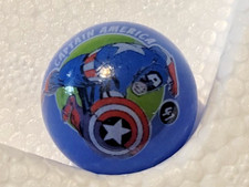 Vintage Captain America 41 Blue Glass Marble