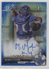 2017 Bowman Chrome Prospect Blue Mojo Refractor /150 Meibrys Viloria Auto c7z