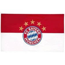 FC Bayern München Hissflagge Fahne Flagge Logo 5 Sterne 250 x 150 FCB Fanartikel