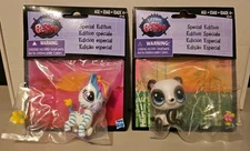 Littlest Pet Shop Special Edition Zinnia Gardner the Zebra ~ Lei Yang the Panda
