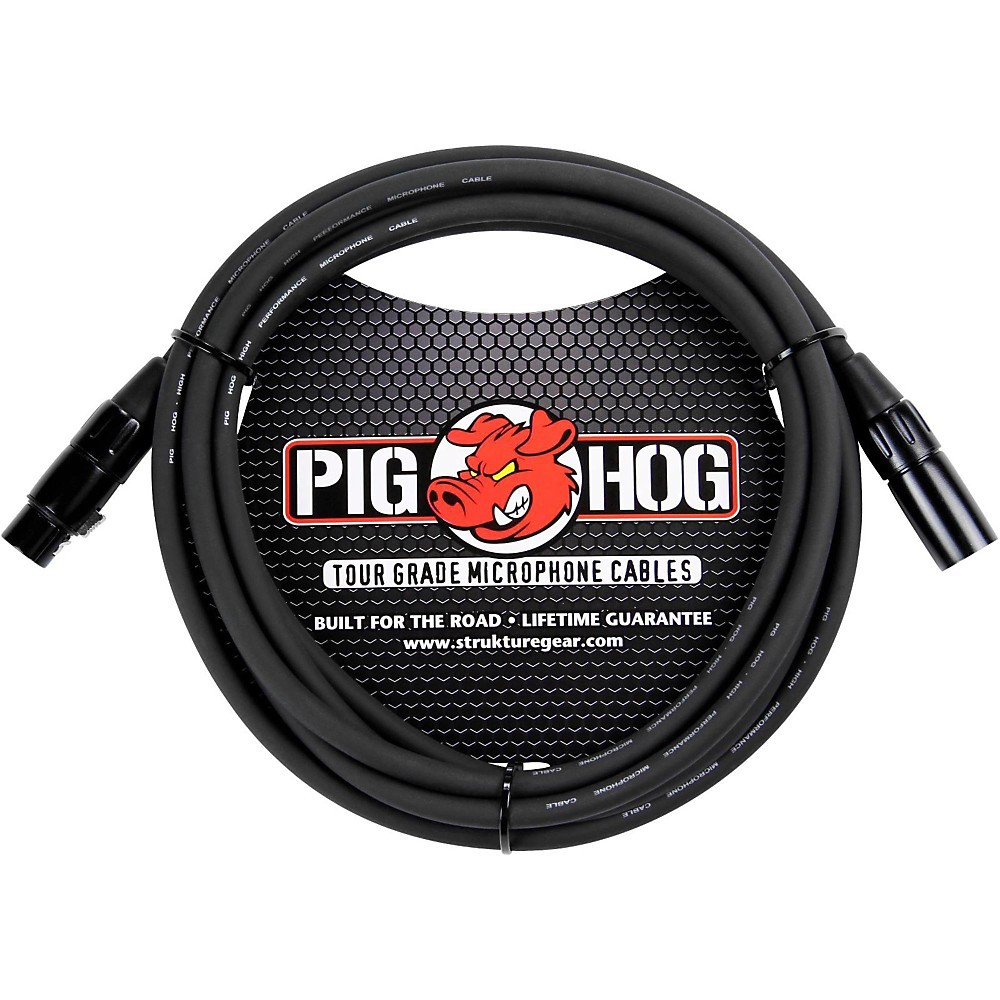 Pig Hog Microphone Cable 8mm XLRM to XLRF 10 ft 4290₽
