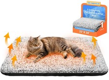 Self Warming Cat Bed 2.0 Upgraded Thermal Mat Indoor Cats 22x34 Inch