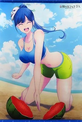 Sofmap Animega Blu-ray Goddess Cafe Terrace B2 Tapestry Shusui Tsurukawa