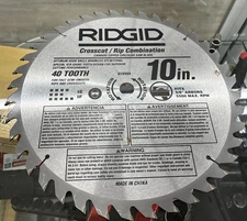 Rigid Crosscut/Rip Combination 40 Tooth 10 Inch Sawblade 828994
