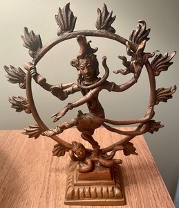 Antique Indian Cast Bronze Figurine Shiva as Lord Dance Nataraja 1111