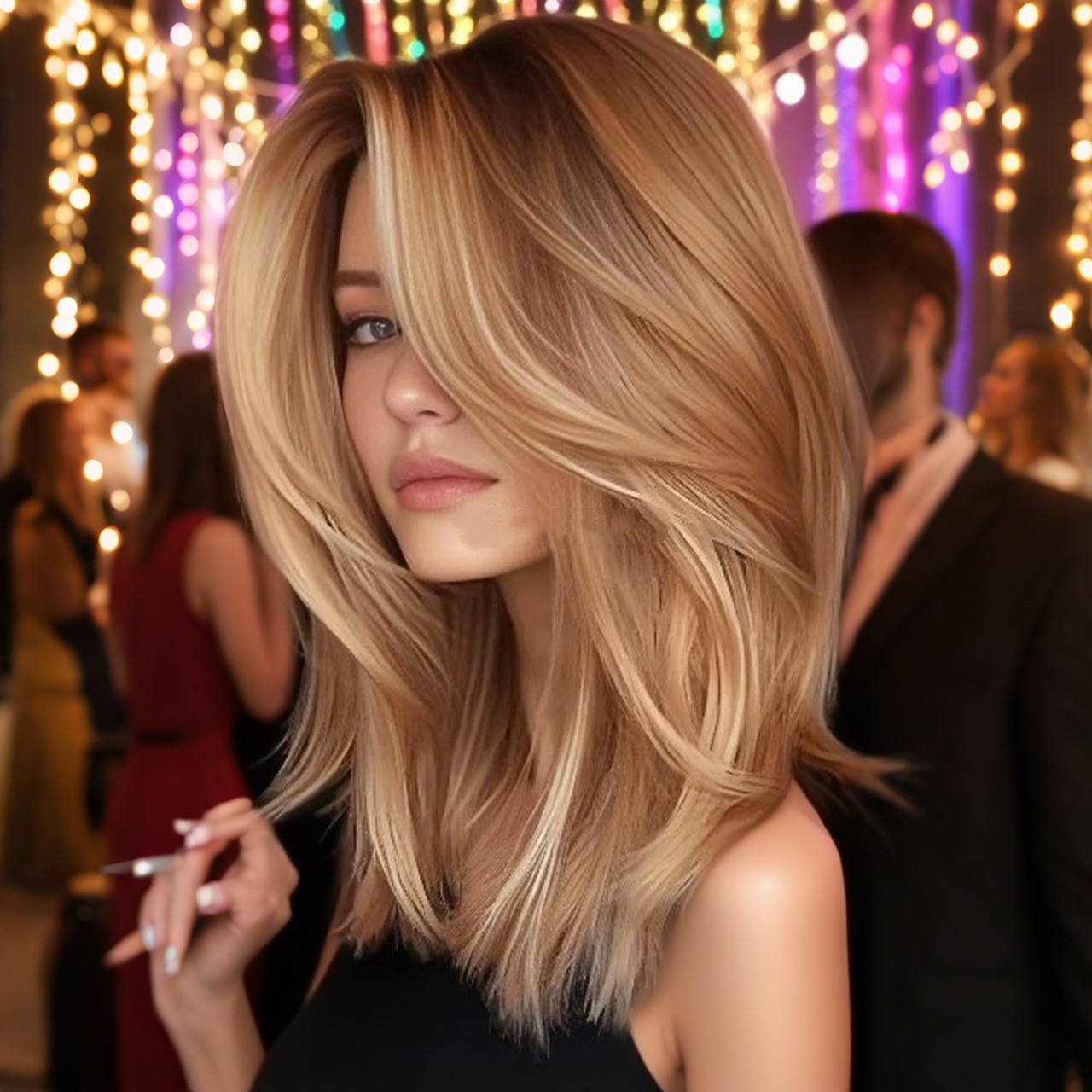 Highlight Brown Blonde 100% Human Hair 13x4 Lace Front Wigs for Women