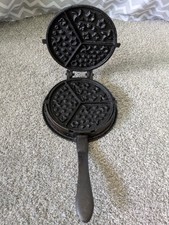 Antique Cast Iron Waffle Maker 7 & 8 w/ Base ...