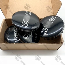 4PS!! GLOSS BLACK Wheel Center Caps 83mm 3.25" For Sierra Yukon Denali 2014-2020