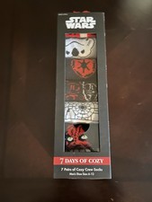 Men  s Star Wars 7 Pairs of Socks Size 6-12 NEW