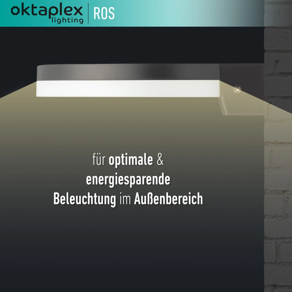 B-Ware LED Außenleuchte Außenlampe Wandleuchte IP65 grau - Bild 3 von 4