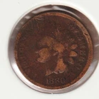 US Rare Old West 1880 Indian Head Penny Coin American Collection Shield Cent USA
