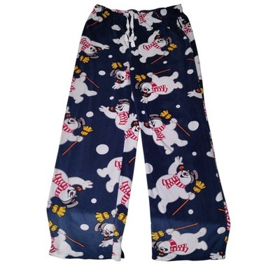 Frosty the Snowman Pajama Pants Sleepwear Blue Size L (32''x30.5'') - Imperfect