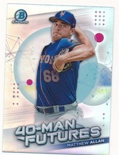 MATTHEW ALLAN 2021 BOWMAN CHROME 40-MAN FUTURES #FMF-30 BASEBALL MINT