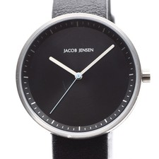 Jacob Jensen 284-00206 Quartz Scandinavian Minimal Discontinued 36mm Black Dial