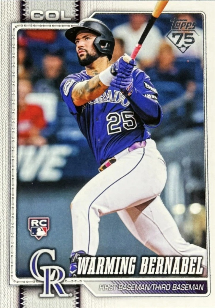 2026 Topps Series 1- Warming Bernabel #55 Rockies RC Rookies