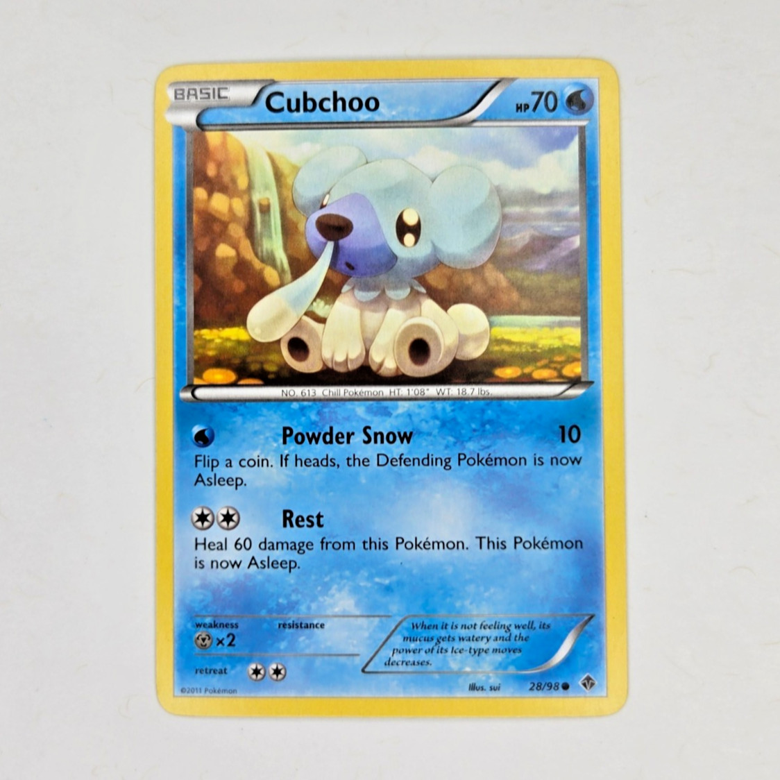 Pokemon Cubchoo (Emerging Powers) 28/98 (NEAR MINT)