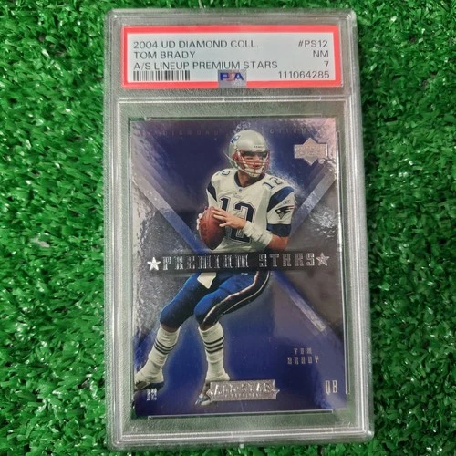 2004 Upper Deck Diamond Collection All-Star #PS12 Tom Brady PSA 7